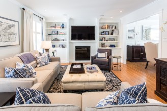 La sala de estar es uno de los aposentos preferidos por los clientes.