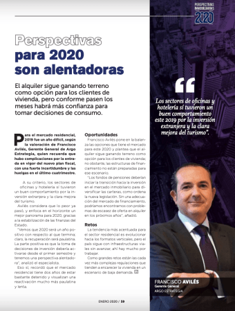 mejora sector inmobiliarios costa rica argo estrategia francisco aviles residencial Rohrmoser